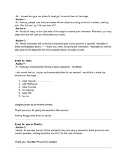 Farewell Script Farewell Ceremony Anchoring Script | PDF