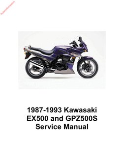 1987-1993 Kawasaki EX500/GPZ500S Manual | PDF