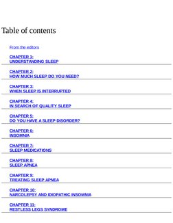 Clinic: Better Sleep | PDF | Sleep | Rapid Eye Movement Sleep