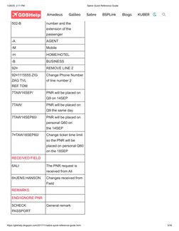 Sabre Quick Reference Guide 2024 | PDF | Computing | Aviation