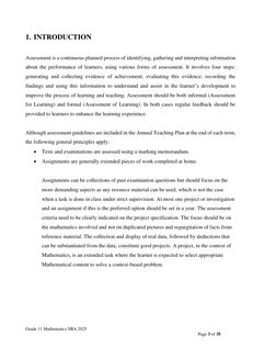 Grade 11 Mathematics SBA 2025 Guide | PDF | Educational Assessment ...
