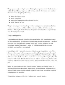 NEC4 Early Warning Notice Template | PDF | Damages | Government