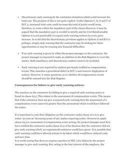 NEC4 Early Warning Notice Template | PDF | Damages | Government
