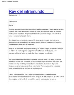 Rey  del  inframundo
Otro  día  glorioso  en  la  vida  de  mesero.  Me  abstengo  de  irme  a  la  ducha  de  tanto  
entusi