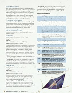 7
Horizons //// Issue 2 //// Winter 2025
Divine Wrath Curses
Some Divine Wrath results inflict a curse, as described in the