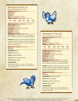 7/11/2019
Pokemon 5e - Gen I - II Pokedex | GM Binder
https://www.gmbinder.com/documents/print/-La01M2lIj80u4sZ273Q
73/127 73