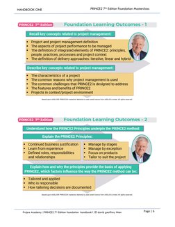 PRINCE2 7th Edition Masterclass Handbook | PDF | Project Management ...
