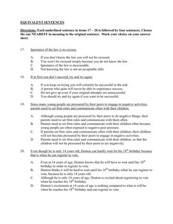 ATLIB English Placement Exam 2009 | PDF | Multiple Choice