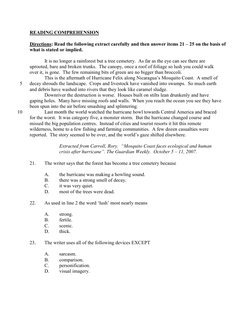 ATLIB English Placement Exam 2009 | PDF | Multiple Choice