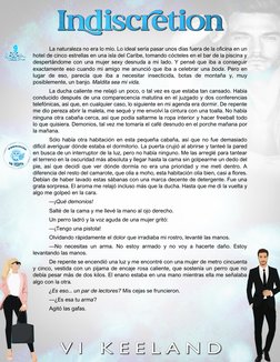 9 
La naturaleza no era lo mío. Lo ideal sería pasar unos días fuera de la oficina en un 
hotel de cinco estrellas en una