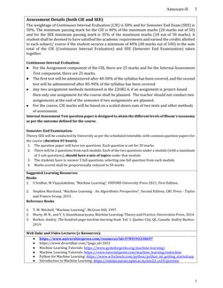 BAI602 Machine Learning Syllabus | PDF | Machine Learning | Regression ...