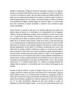 decidió ir a donde ella. Al llegar la anciana lo hizo pasar y sentarse y le cogió las 
manos, el muchacho sintió miedo ya que