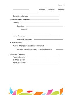 P a g e  | 4
----------------------------------
Proposed
 
Corporate
 
Strategies
-------------------------------------------