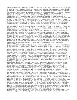 xflock3x:Muhmuh66 | Status = Verified | Balance = 0,--€ | LastOnline = 404 days ago
| Country = DE | Games = [RACE 07: Andy P