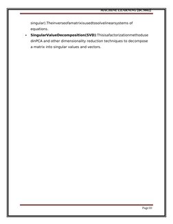 BCS602 Machine Learning Overview | PDF | Principal Component Analysis ...