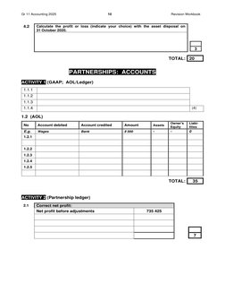 Grade 11 Accounting Revision Term 1 | PDF | Debits And Credits ...