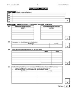 Grade 11 Accounting Revision Term 1 | PDF | Debits And Credits ...