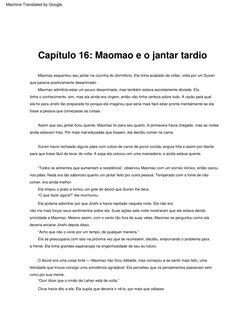 Capítulo  16:  Maomao  e  o  jantar  tardio
não  iria  mais  forçar  seus  sentimentos  sobre  ela.  Suas  ações  esta  noite