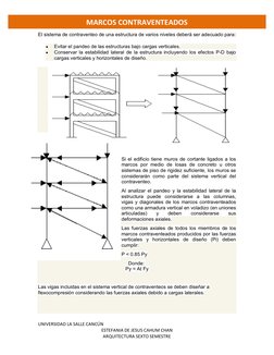 Contraventeos y Contraflameos Estructurales | PDF | Ciencia y ...