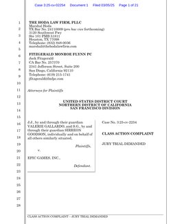 CLASS ACTION COMPLAINT – JURY TRIAL DEMANDED 
1 
2 
3 
4 
5 
6 
7 
8 
9 
10 
11 
12 
13 
14 
15 
16 
17 
18 
19 
20 
21 
22