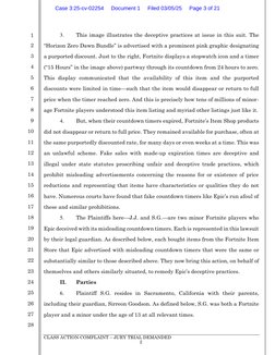 CLASS ACTION COMPLAINT – JURY TRIAL DEMANDED 
 
2 
 
1 
2 
3 
4 
5 
6 
7 
8 
9 
10 
11 
12 
13 
14 
15 
16 
17 
18 
19 
20