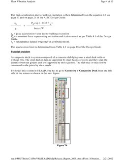 Floor Vibration Analysis in STAAD.Pro | PDF | Normal Mode | Beam ...