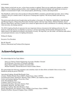 environment.
Other chapters in the book are new, or have been rewritten or updated. There are new application chapters on out