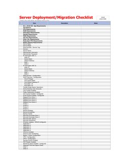 Server Migration Checklist Template | PDF | Domain Name System ...