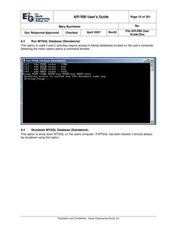API RBI User's Guide 
Page 10 of 301 
Mary Buchheim 
No. 
Doc Response/Approved 
Checked 
April 2007 
Rev02
File API-RBI Us