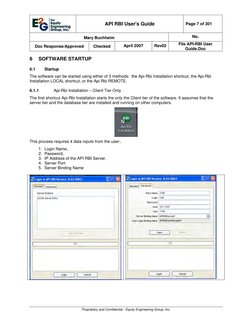 API RBI User's Guide 
Page 7 of 301 
Mary Buchheim 
No. 
Doc Response/Approved 
Checked 
April 2007 
Rev02
File API-RBI Use