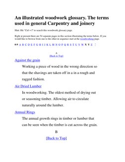 Illustrated Woodwork Glossary | PDF | Lumber | Wood