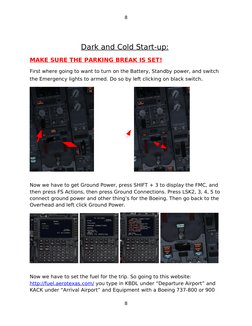 PMDG 737-800 Cold and Dark Startup Guide | PDF | Vehicles | Aviation