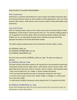 Understanding Autoinvoice in AR | PDF | Database Transaction | Debits ...
