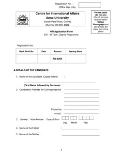 2
                                                                    Registration No.  :