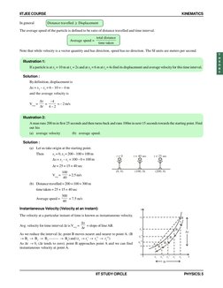 IITJEE COURSE
KINEMATICS
IIT STUDY CIRCLE
PHYSICS| 5
In general
  Distance travelled ≥ Displacement
The average speed of the