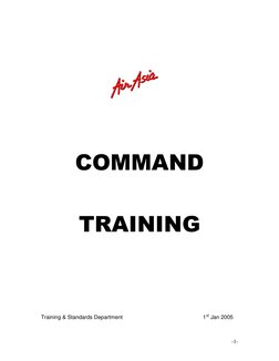 -1- 
 
 
 
 
 
 
 
 
 
 
 
 
 
 
 
 
 
 
COMMAND 
 
TRAINING 
 
 
 
 
 
 
 
 
 
 
 
 
Training & Standards Department