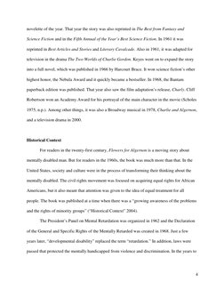 4
novelette of the year. That year the story was also reprinted in The Best from Fantasy and 
Science Fiction and in the Fi