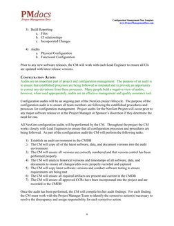 Project Configuration Management Plan Template | PDF | Audit | Systems ...