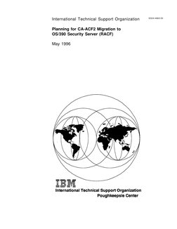 International Technical Support Organization
Planning for CA-ACF2 Migration to
OS/390 Security Server (RACF)
May 1996
SG24-46