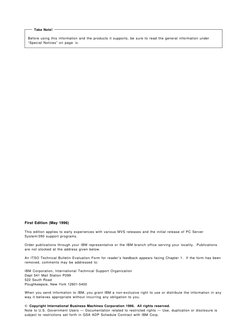 Take Note!
Before using this information and the products it supports, be sure to read the general information under
“Special