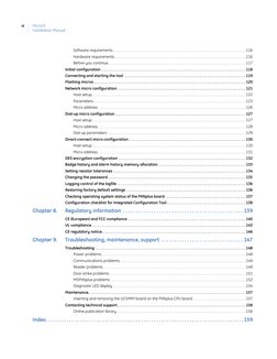 Micro/5
Installation Manual
vi
Software requirements . . . . . . . . . . . . . . . . . . . . . . . . . . . . . . . . . . . .