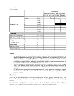 Observations: 
Dry Bulb
Wet Bulb
Dry Bulb
Wet Bulb
Station
State
A
State 1
B
State 2
C
State 3
C
State 4
D
State 5
E
State 6