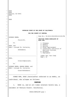 1
2
3
4
5
6
7
8
9
10
11
12
13
14
15
16
17
18
19
20
21
22
23
24
25
26
27
28
XXXX
XXXX
Ventura, CA 93001
XXXX
XXXX
SUPERIOR COU