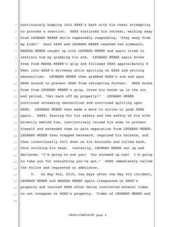 1
2
3
4
5
6
7
8
9
10
11
12
13
14
15
16
17
18
19
20
21
22
23
24
25
26
27
28
continuously bumping into XXXX’s back with his che