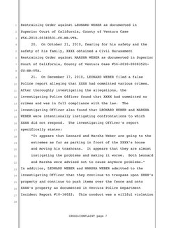 1
2
3
4
5
6
7
8
9
10
11
12
13
14
15
16
17
18
19
20
21
22
23
24
25
26
27
28
Restraining Order against LEONARD WEBER as documen
