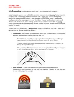 Fundamentals of Marksmanship Explained | PDF | Marksman | Firearms