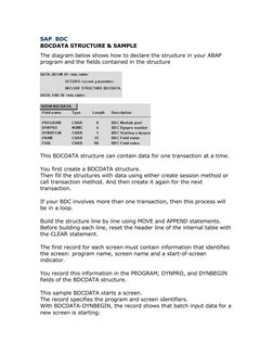 SAP BDC Recording and Procedure Guide | PDF | Subroutine | Database ...