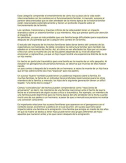 Esta categoría comprende el entendimiento de cómo los sucesos de la vida están 
interconectados con los cambios en el funcion
