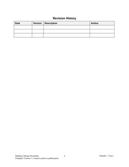 Database Design Document Template | PDF | Database Design | Application ...