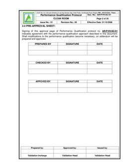 Clean Room Qualification Protocol.pdf Clean Room Performance Qualification Protocol | PDF | Applied And ...